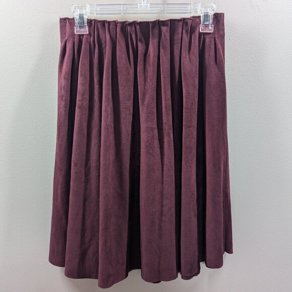 Worthington sueded microfiber elastic waist skirt paperbag waist EUC Medium - Picture 1 of 9